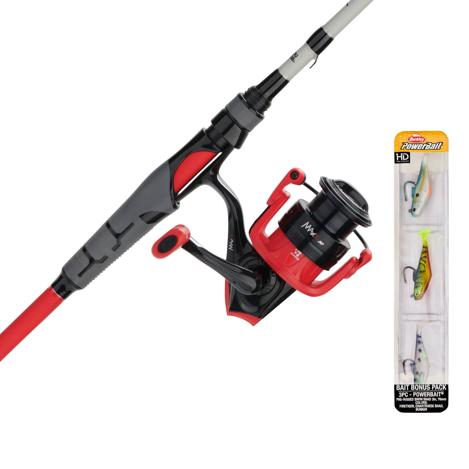 Abu Garcia Max x Spinning Rod and Reel Combo with Berkley PowerBait