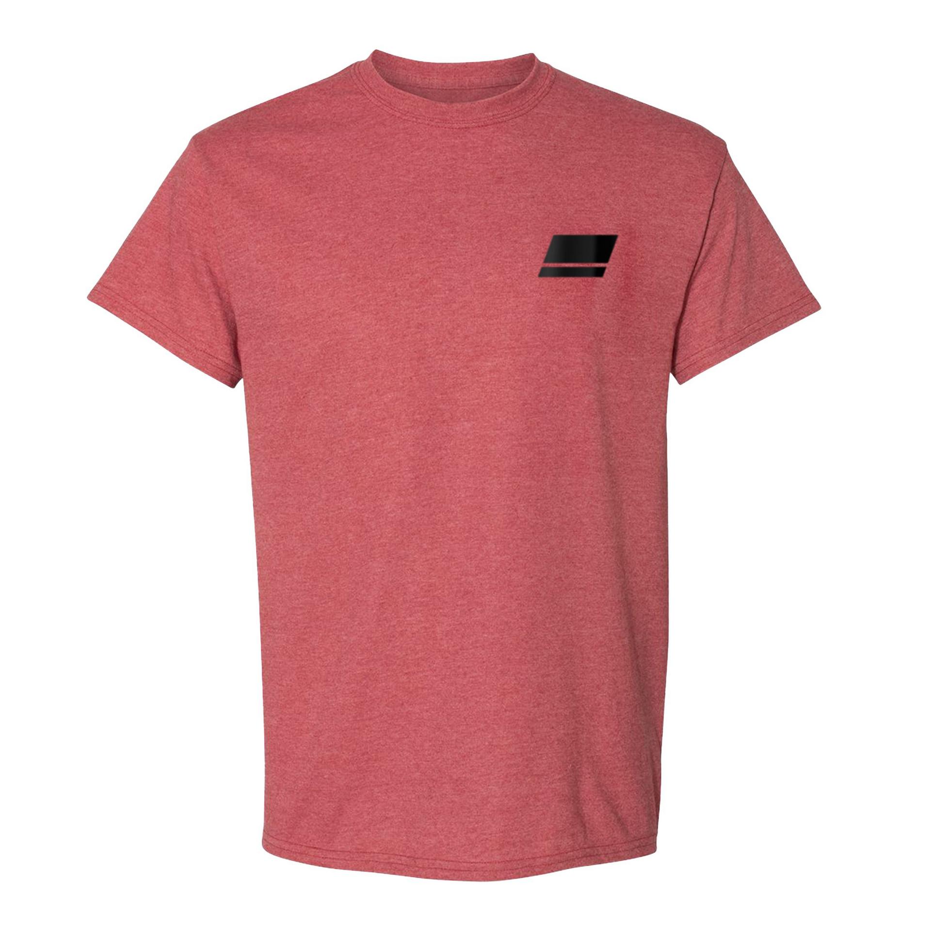 Overlay Short Sleeve T-Shirt - Heather Red, L | Abu Garcia