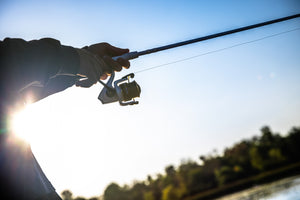 Person holding a Abu Garcia x PRIME21 Spinning combo 