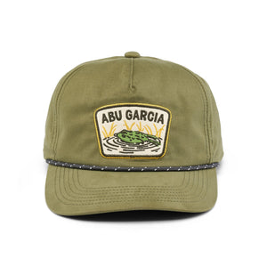 Abu Garcia Frog Patch Flat Brim Rope Hat