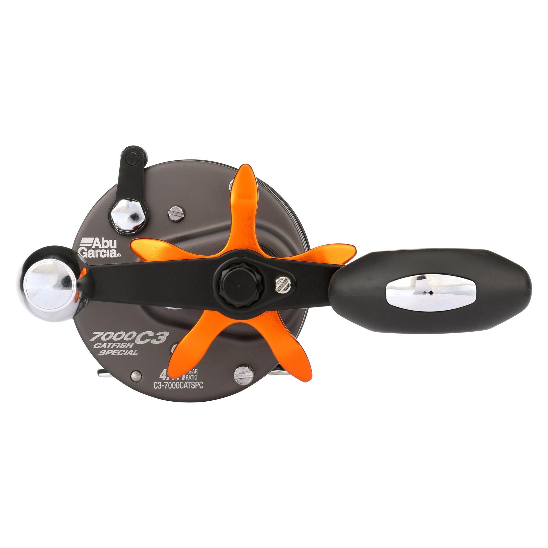 Abu Garcia C3 Catfish Special Baitcast Round Reel - Black/Orange  (C3-7000CATSPC22) for sale online