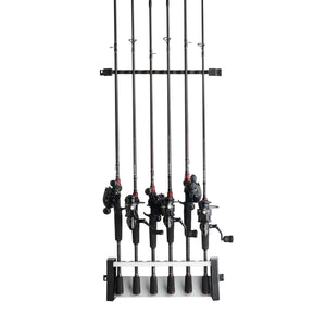 vertical fishing rod holder Short Stack 3 or 4 rod (with or w/o track mount) 4 rod w 45 degree track bracket / Black Affordable Innovation Vertical Fishing Rod Holder |
