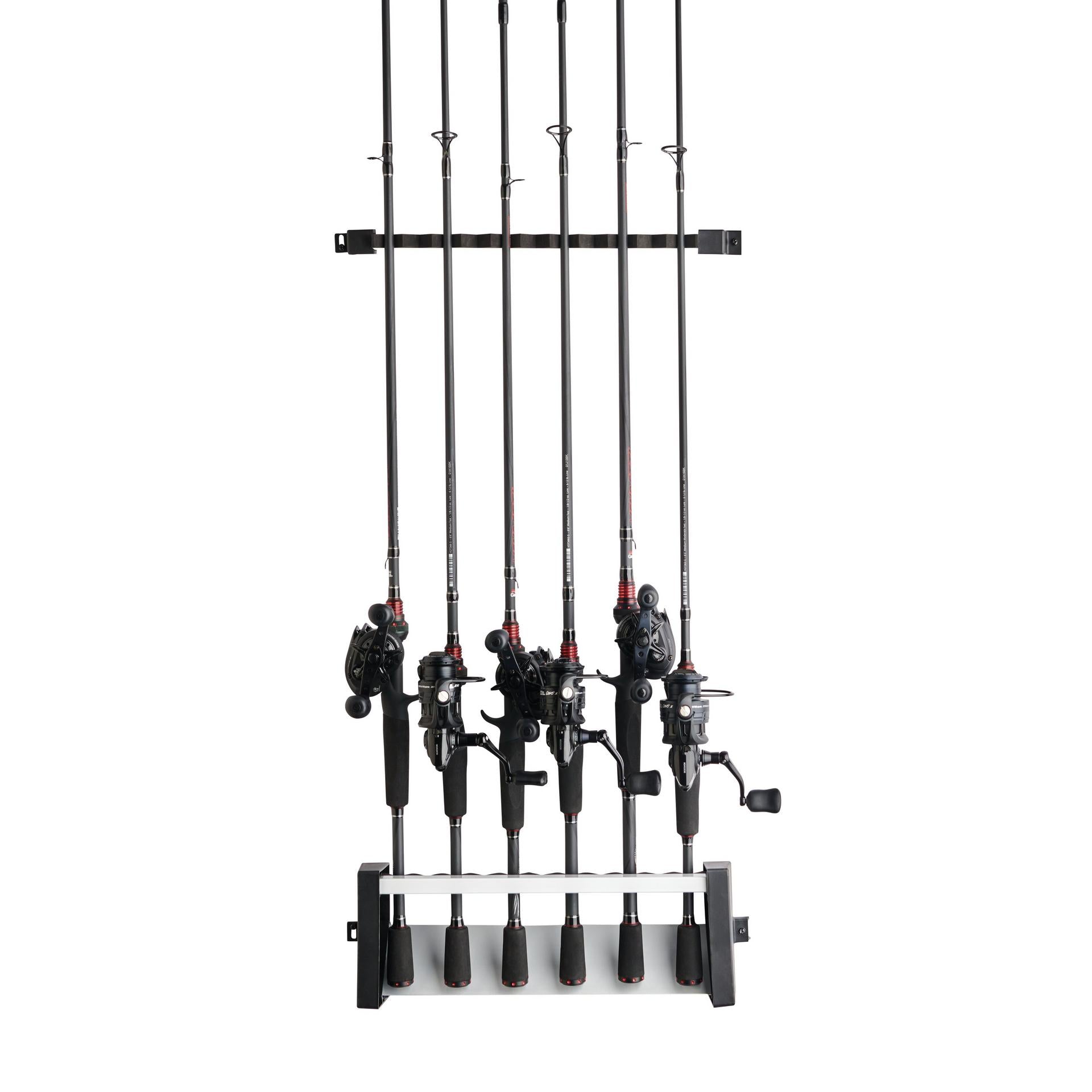 eYotto 8 Fishing Rod Holder Vertical Fishing Rod Rack Wall Mount