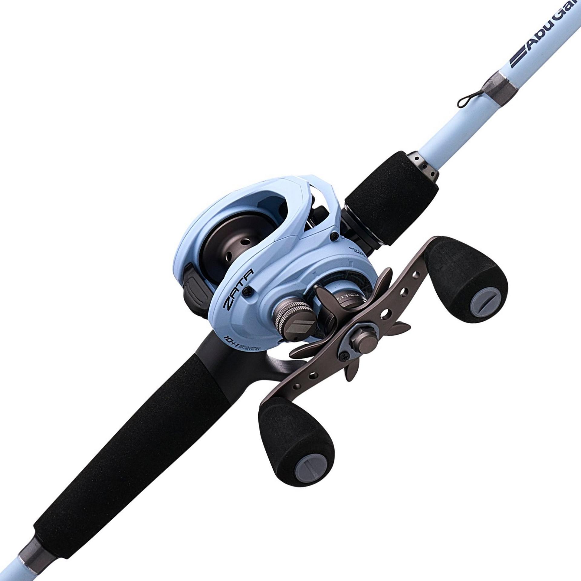 Abu Garcia 7' Catfish Commando Cast Fishing Rod and Reel Baitcast Combo, 7'  1-Piece Rod, 1 +1 Ball Bearings with Lightweight Aluminum Spool, 6500 Size  Reel - 7' - Medium Heavy 